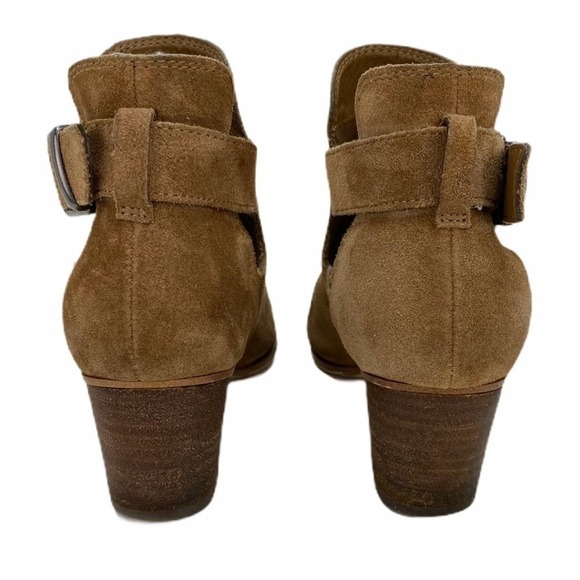 Franco Fortini Niki Tan Cut Out Buckle Booties Size 6 - Picture 6 of 8